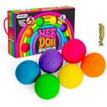 فیجت اسکویشی نیدو رنگین کمانی 6 عددی Nee Doh RAINBOH