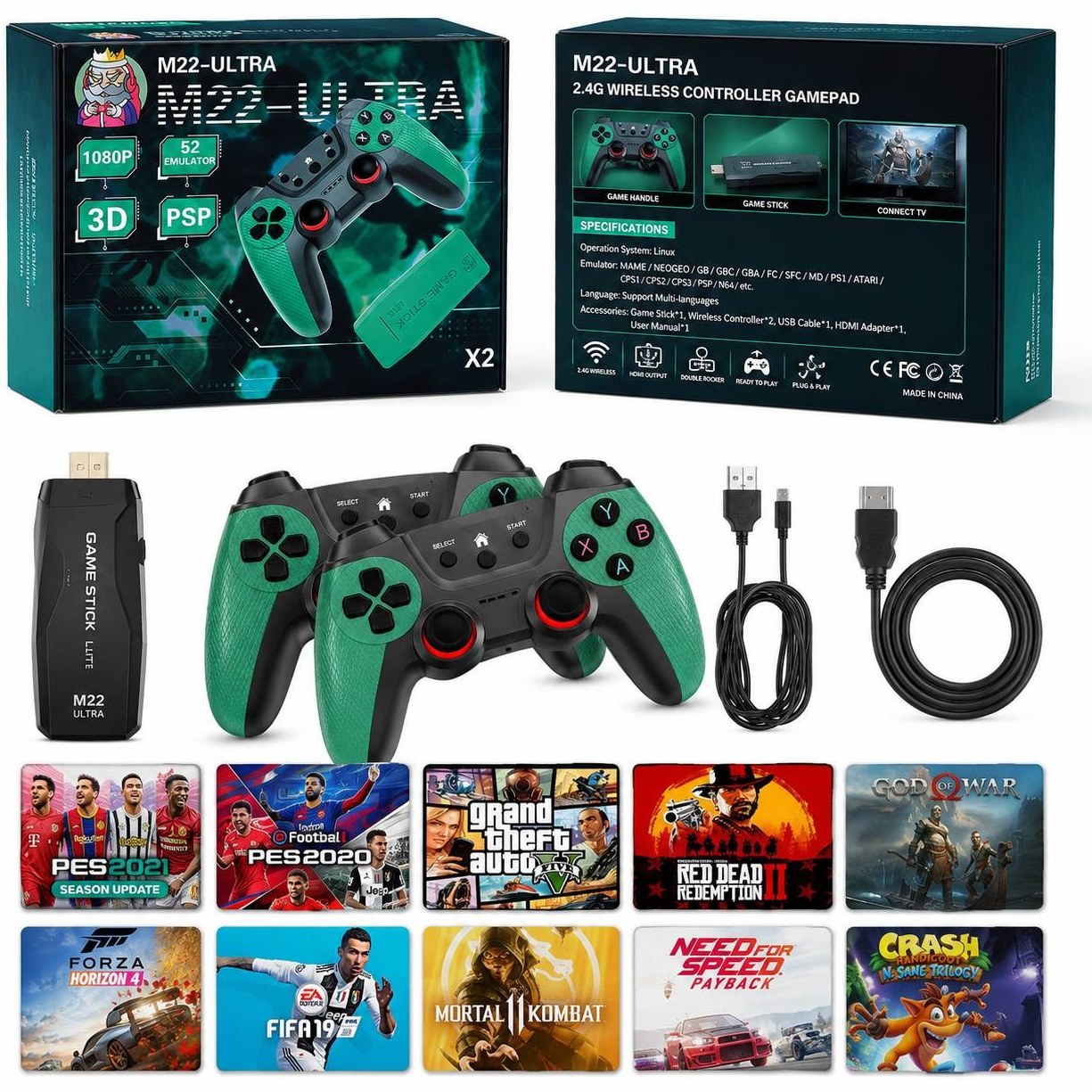 کنسول بازی M22 Ultra ظرفیت 64 گیگابایت
